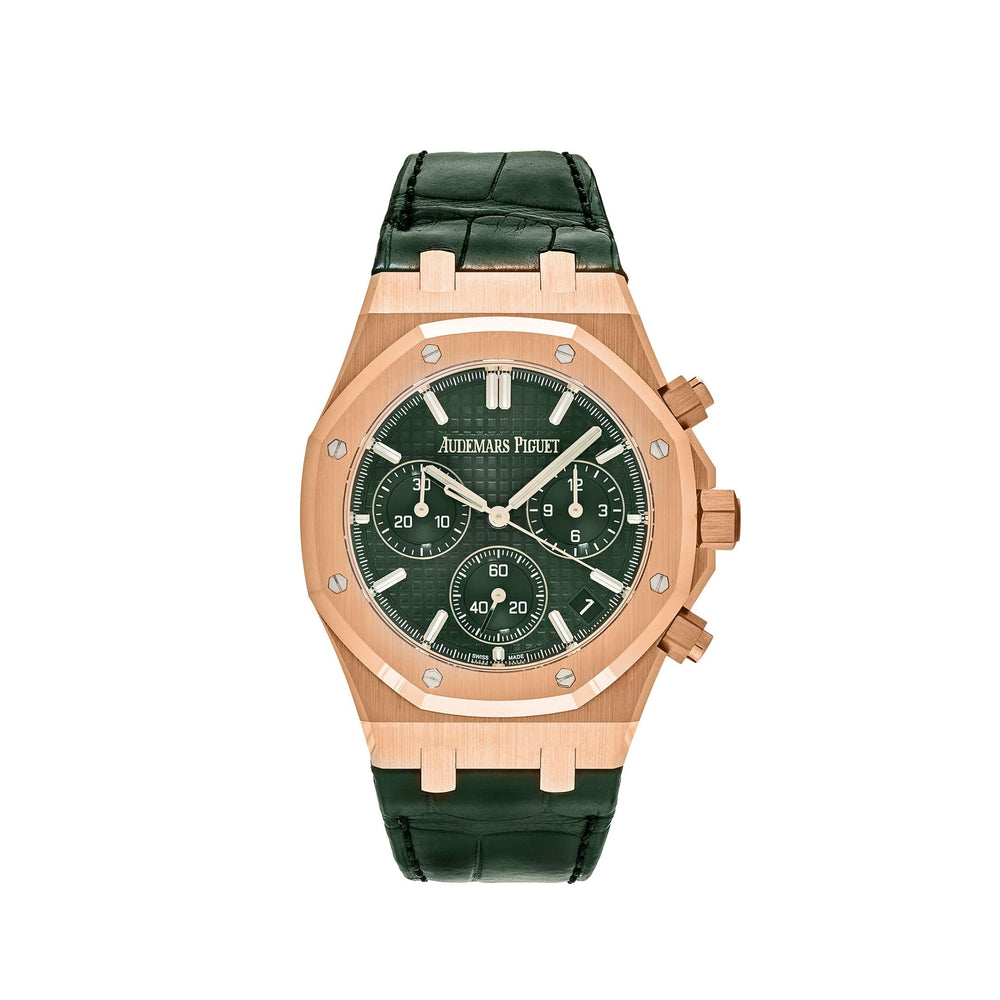 Audemars Piguet Royal Oak 26240OR.OO.D404CR.01 Chronograph '50th Anniversary' Rose Gold Green Dial - View 4