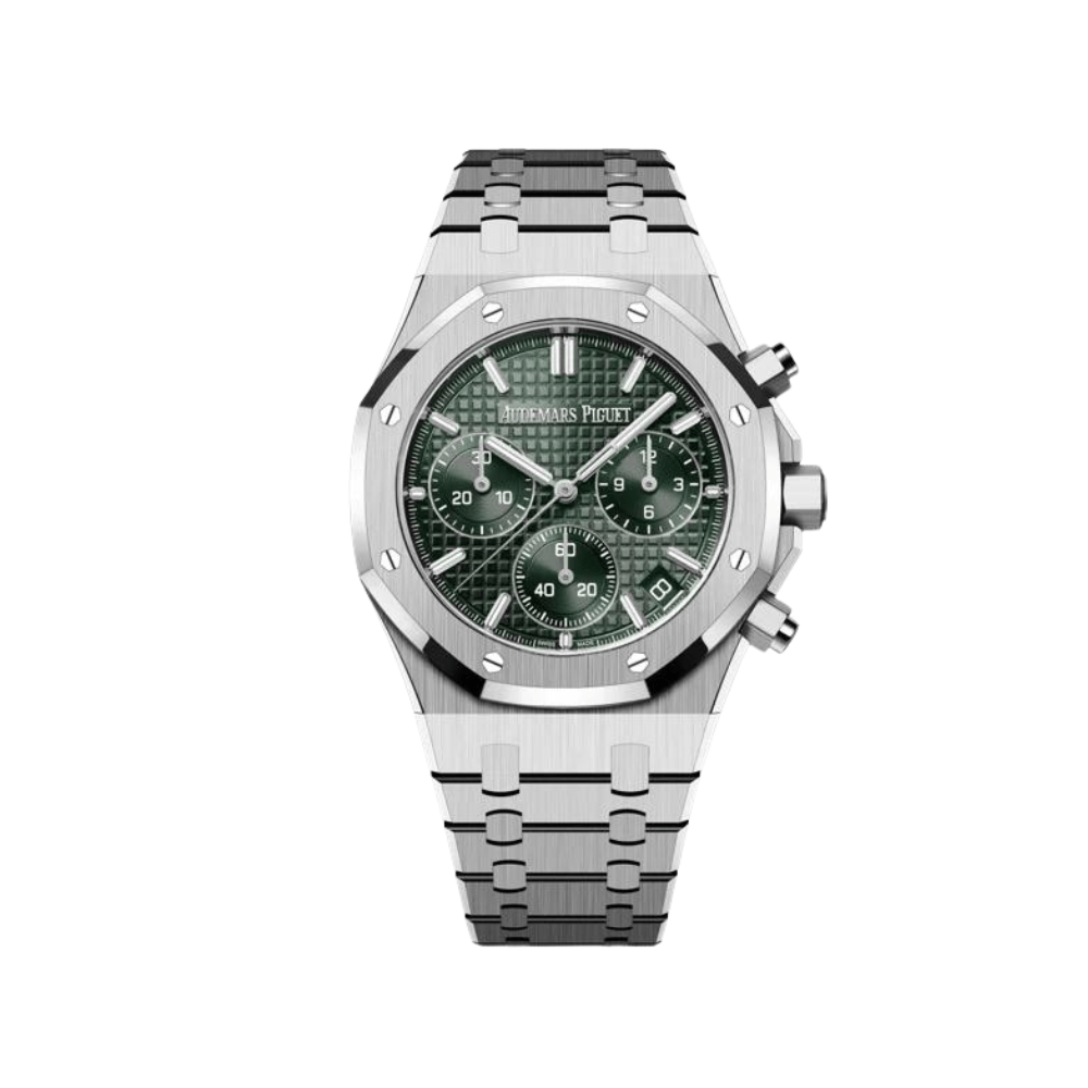 Audemars Piguet Royal Oak 26240ST.OO.1320ST.04 Selfwinding Chronograph '50th Anniversary' Stainless Steel Khaki Green Dial - View 2