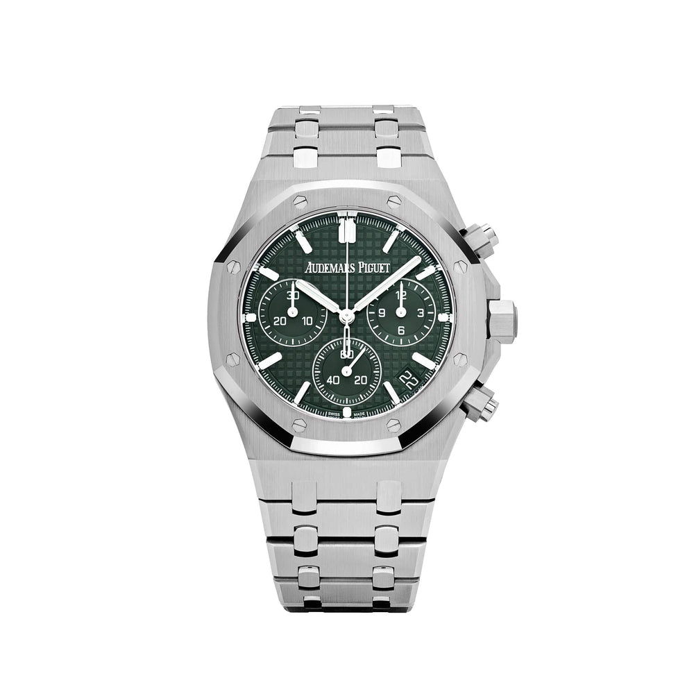 Audemars Piguet Royal Oak 26240ST.OO.1320ST.04 Selfwinding Chronograph '50th Anniversary' Stainless Steel Khaki Green Dial (2022) - View 13
