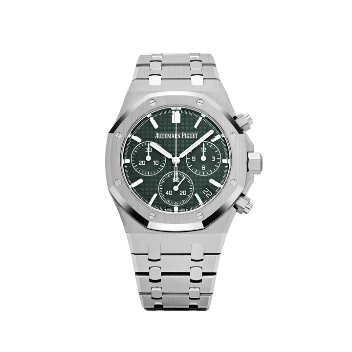 Audemars Piguet Royal Oak 26240ST.OO.1320ST.04 Selfwinding Chronograph '50th Anniversary' Stainless Steel Khaki Green Dial (2022) - View 13