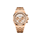 Audemars Piguet Royal Oak 26315OR.ZZ.1256OR.01 Chronograph Rose Gold Silver Dial Diamond Bezel (2021) - View 6