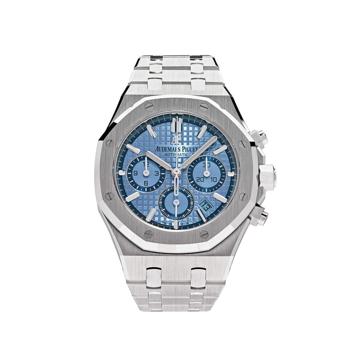 Audemars Piguet Royal Oak 26317BC.OO.1256BC.01 Selfwinding Chronograph White Gold Light Blue Dial Limited Edition - View 4