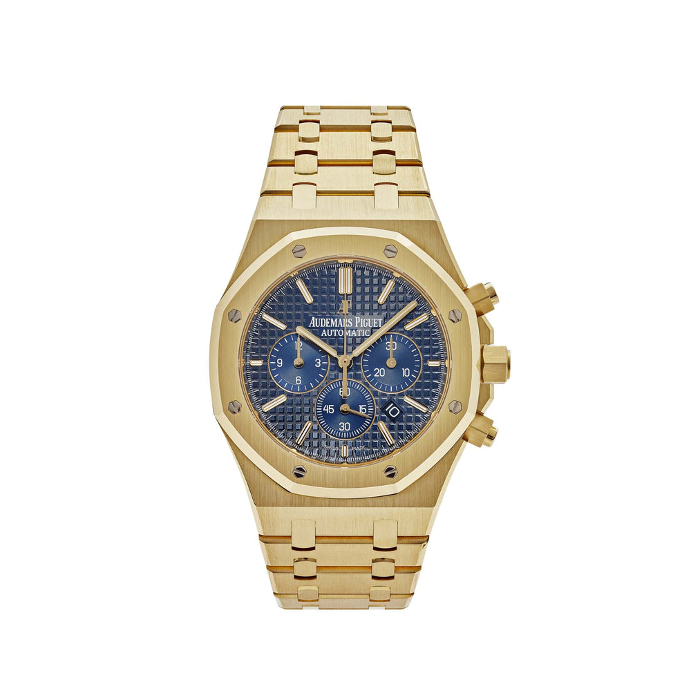 Audemars Piguet Royal Oak 26320BA.OO.1220BA.02 Chronograph Yellow Gold Blue Dial (2016) - View 12