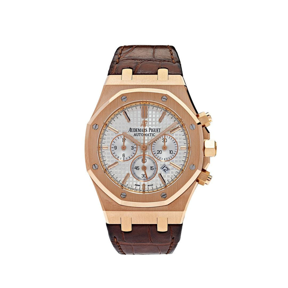 Audemars Piguet Royal Oak 26320OR.OO.D088CR.01 Chronograph Rose Gold Silver Dial - View 12