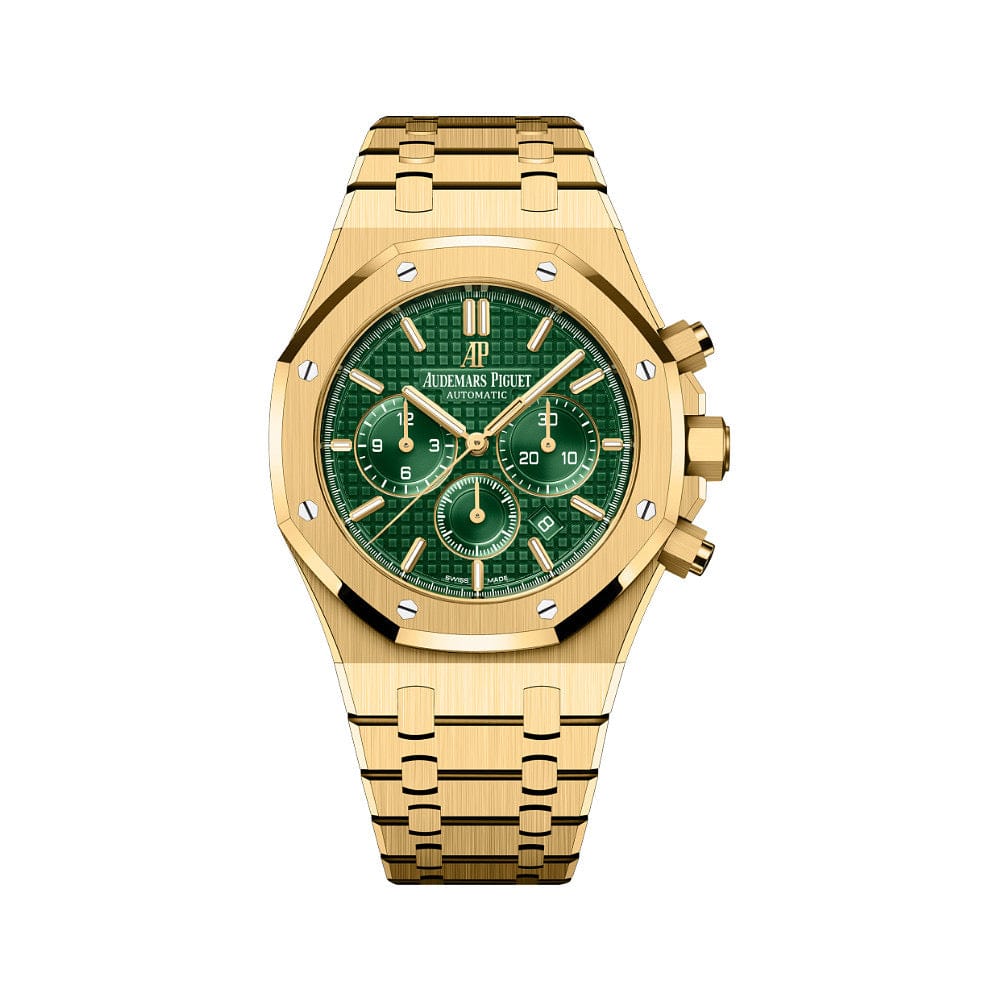 Audemars Piguet Royal Oak 26331BA.OO.1220BA.02 Chronograph Yellow Gold Green Dial - View 2
