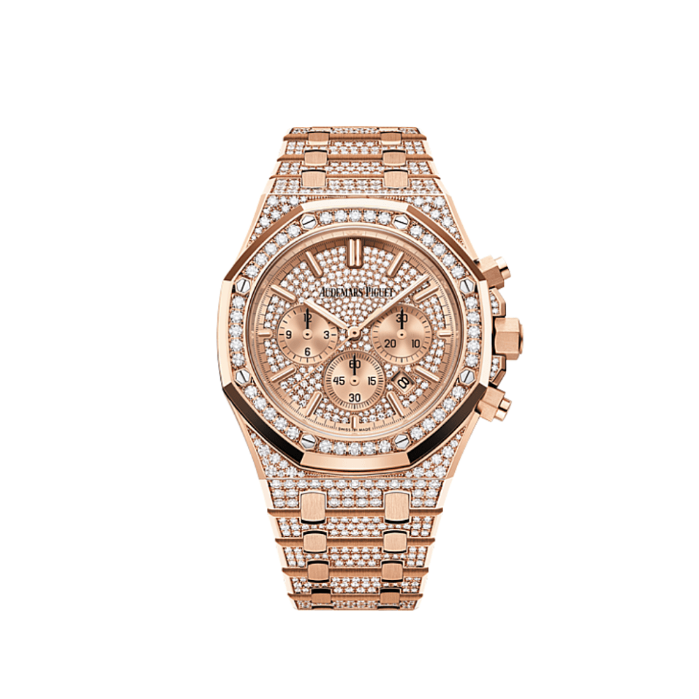 Audemars Piguet Royal Oak 26333OR.ZZ.1220OR.01 Chronograph Rose Gold Diamond Set (2021) - View 2