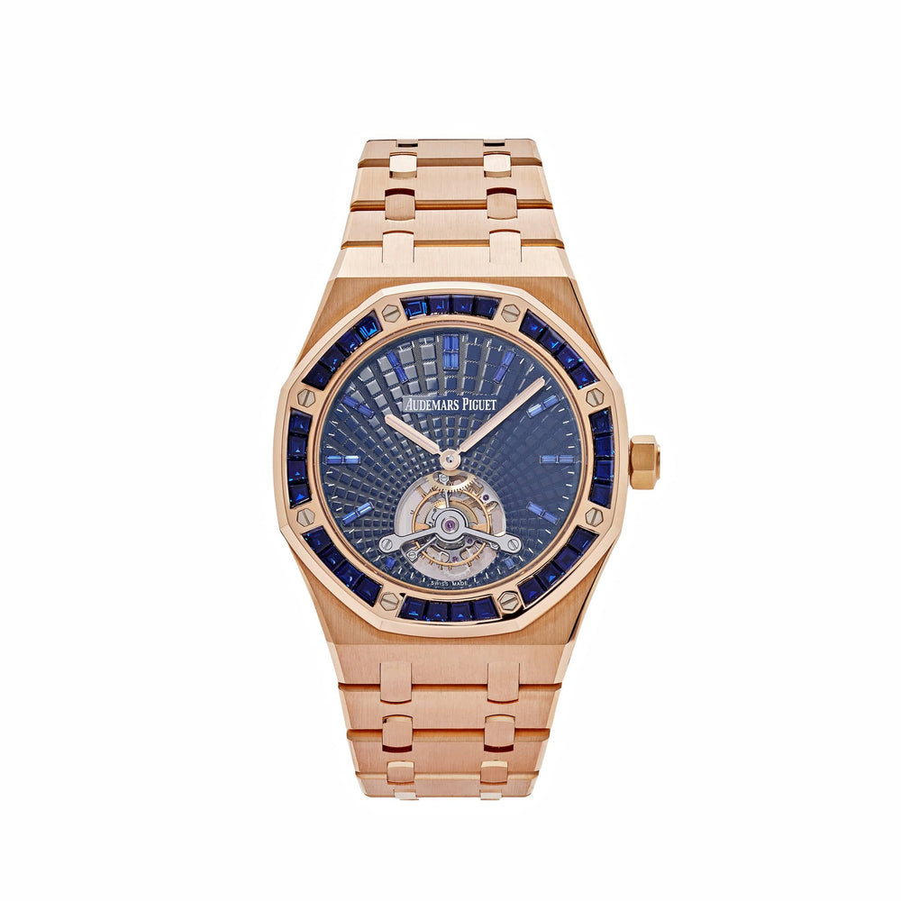 Audemars Piguet Royal Oak 26521OR.SS.1220OR.01 'Extra-Thin' Tourbillon Rose Gold Blue Sapphire - View 12