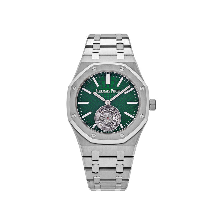 Audemars Piguet Royal Oak 26534TI.OO.1220TI.01 Selfwinding Flying Tourbillon Green Dial Limited Edition - View 13