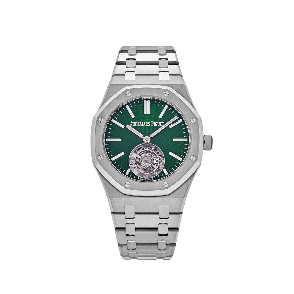 Audemars Piguet Royal Oak 26534TI.OO.1220TI.01 Selfwinding Flying Tourbillon Green Dial Limited Edition - View 13