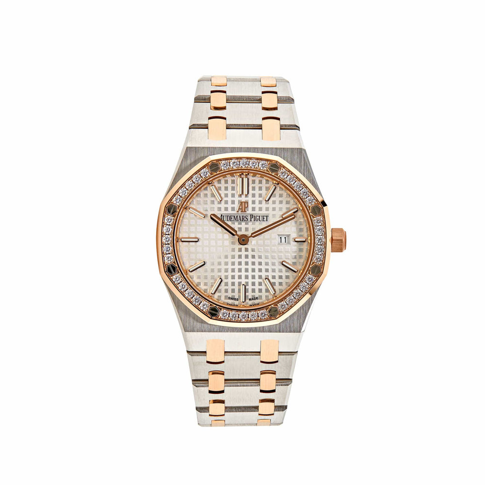 Audemars Piguet Royal Oak 67651SR.ZZ.1261SR.01 'Ladies' Quartz Rose Gold Stainless Steel Diamond Bezel - View 10