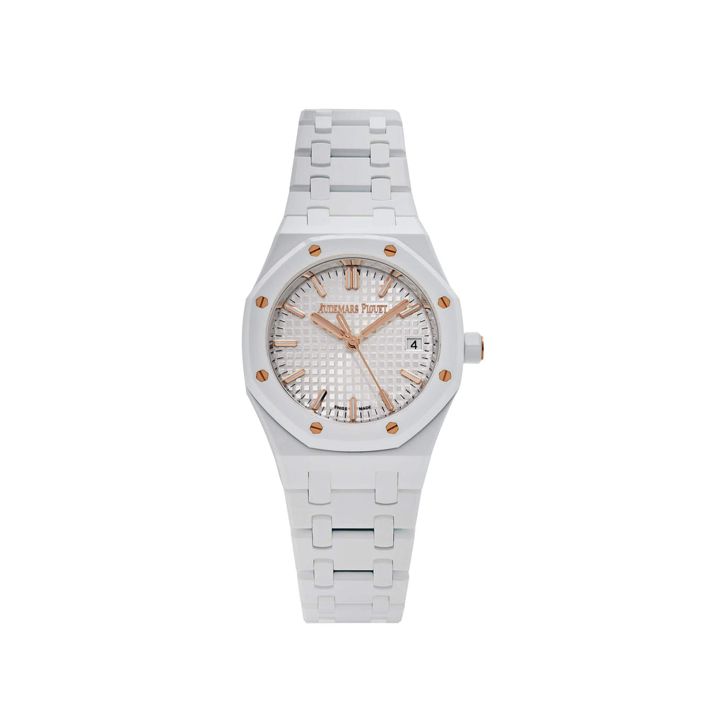 Audemars Piguet Royal Oak 77350CB.OO.1266CB.01 'Ladies' White Ceramic (2023) - View 13
