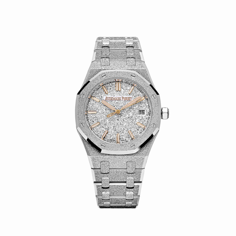 Audemars Piguet Royal Oak 77450BC.GG.1361BC.01 Frosted White Gold Crystal Sand Dial (2025) - View 12