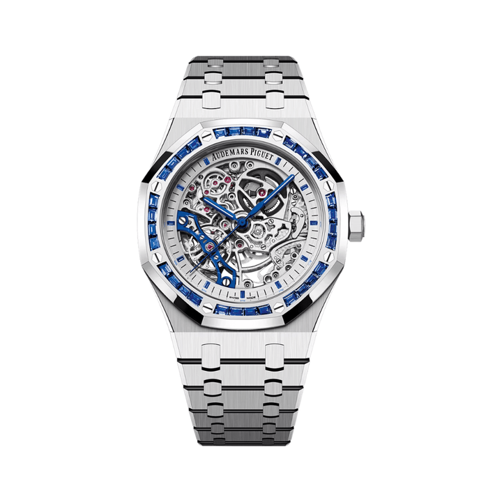 Audemars Piguet Royal Oak Double Balance Wheel 15412BC.SS.1220BC.02 Openworked White Gold Sapphire Bezel Japan Edition - View 3