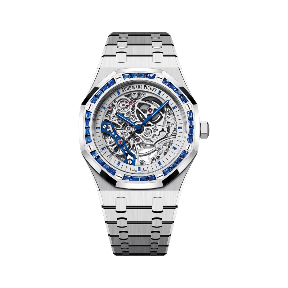 Audemars Piguet Royal Oak Double Balance Wheel 15412BC.SS.1220BC.02 Openworked White Gold Sapphire Bezel Japan Edition - View 3