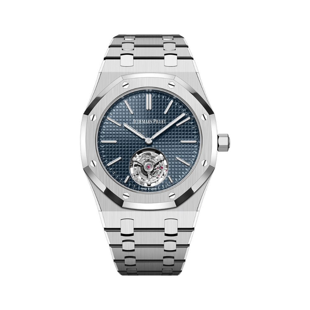 Audemars Piguet Royal Oak Flying Tourbillon Extra-Thin 26670ST.OO.1240ST.02 Stainless Steel Blue Dial - View 3