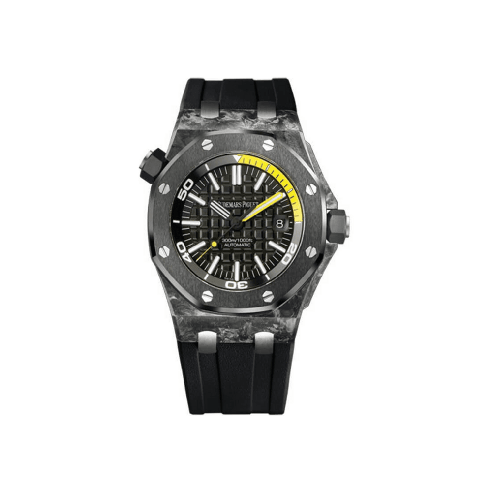 Audemars Piguet Royal Oak Offshore 15706AU.00.A002CA.01 Diver Black Carbon Black Dial - View 2