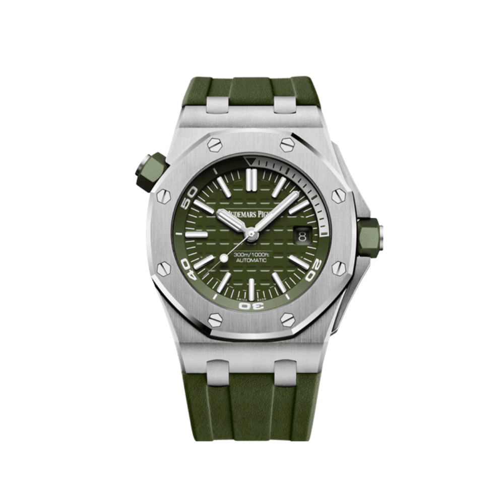 Audemars Piguet Royal Oak Offshore 15710ST.OO.A052CA.01 Diver Stainless Steel Green Dial - View 2