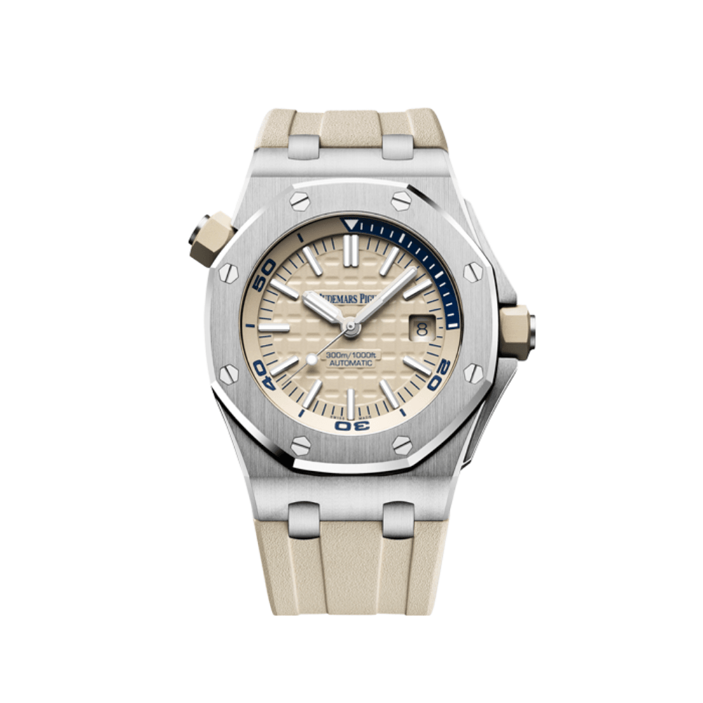 Audemars Piguet Royal Oak Offshore 15710ST.OO.A085CA.01 Diver Stainless Steel Beige Dial - View 2
