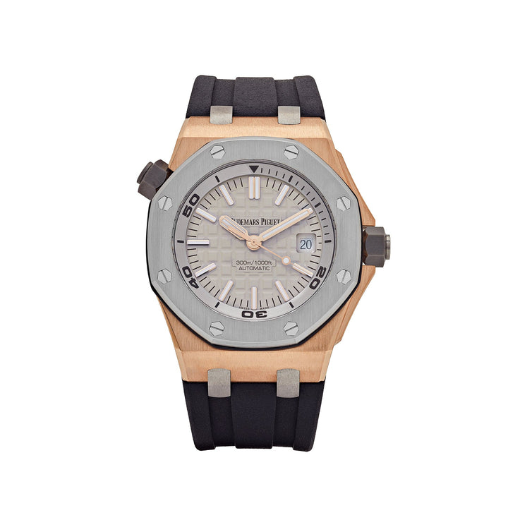 Audemars Piguet Royal Oak Offshore 15711OI.OO.A006CA.01 Diver Rose Gold Grey Dial Limited Edition - View 13