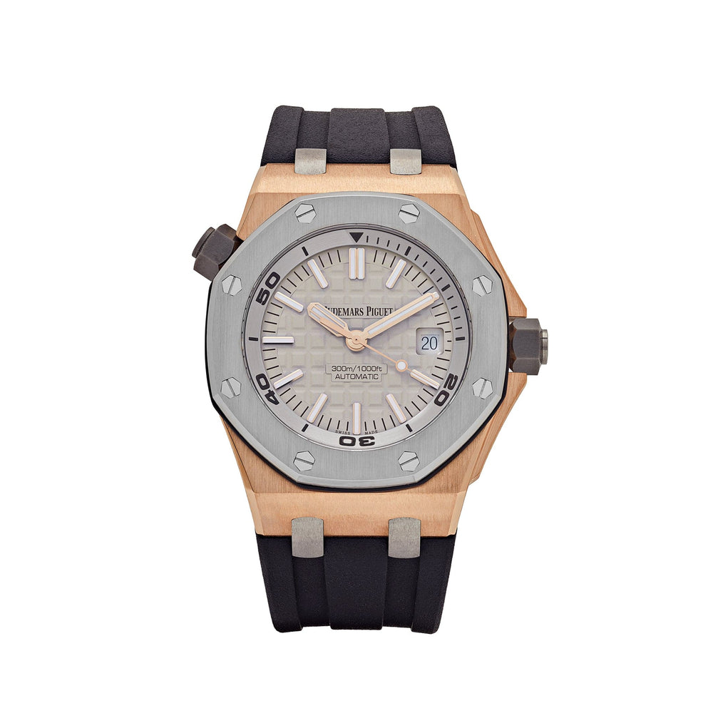 Audemars Piguet Royal Oak Offshore 15711OI.OO.A006CA.01 Diver Rose Gold Grey Dial Limited Edition - View 13