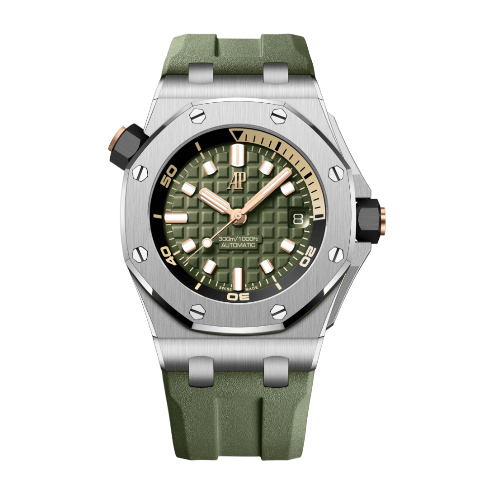 Audemars Piguet Royal Oak Offshore 15720ST.OO.A052CA.01 Diver Stainless Steel Khaki Green Dial - View 2