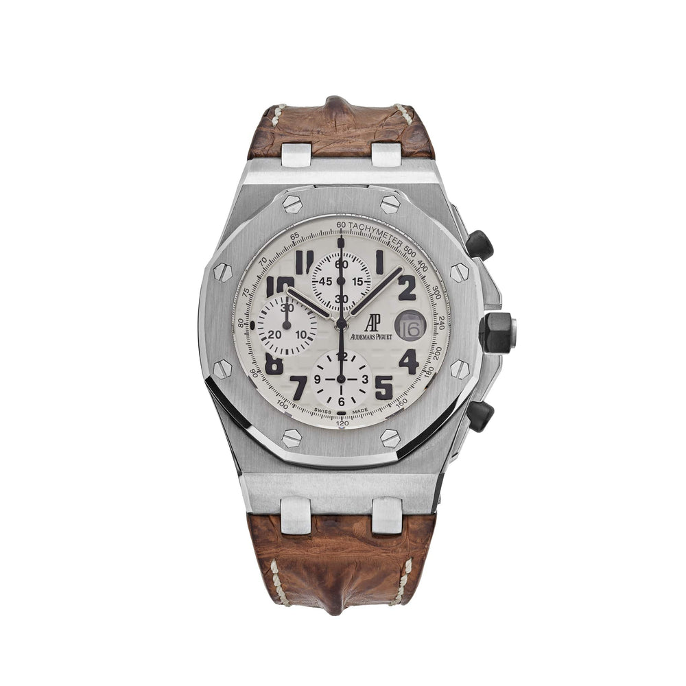 Audemars Piguet Royal Oak Offshore 26020ST.OO.D091CR.01.A Chronograph 'Safari' Stainless Steel White Dial - View 13