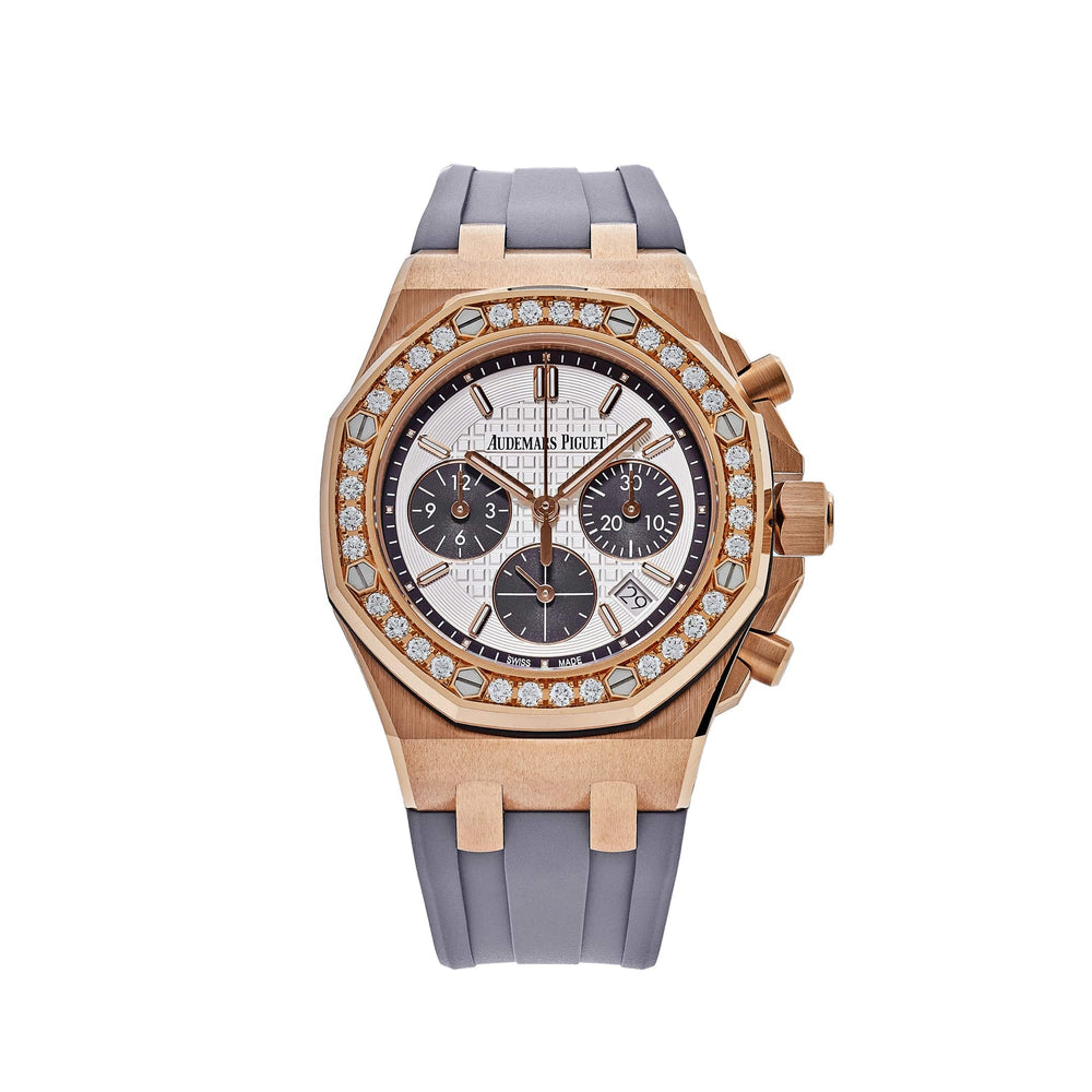 Audemars Piguet Royal Oak Offshore 26231OR.ZZ.D003CA.01 'Ladies' Rose Gold Diamond Bezel Silver Dial - View 10