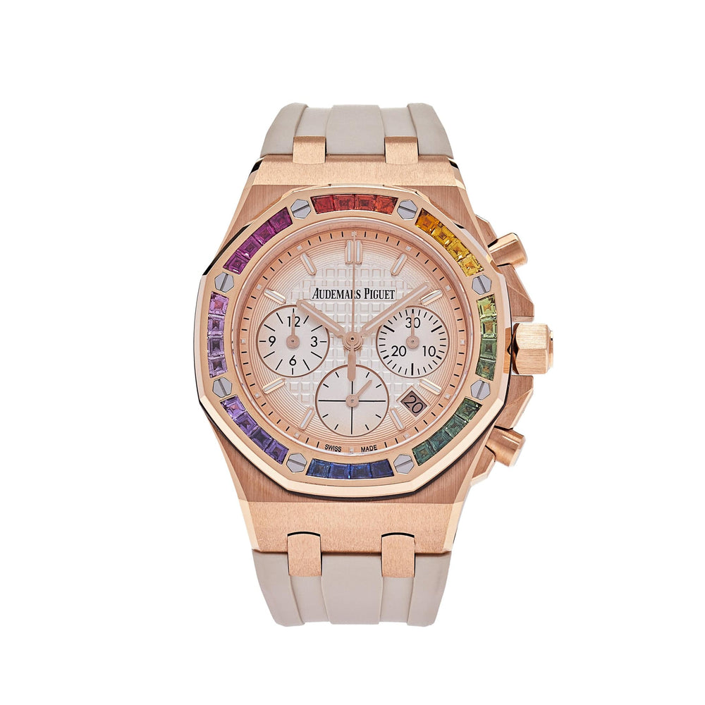 Audemars Piguet Royal Oak Offshore 26236OR.YY.D085CA.01 Selfwinding Chronograph Rainbow Bezel - View 4