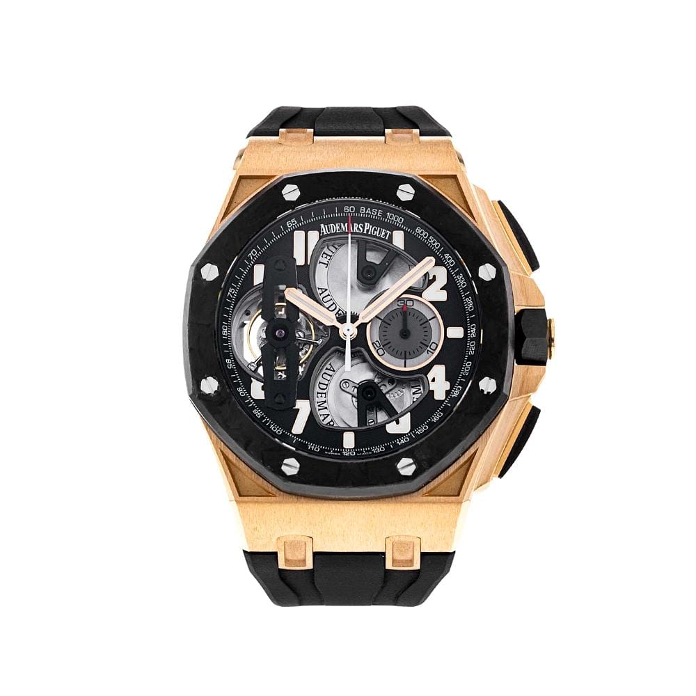 Audemars Piguet Royal Oak Offshore 26288OF.OO.D002CR.01 Chronograph 'Tourbillon' Rose Gold Black Dial - View 6