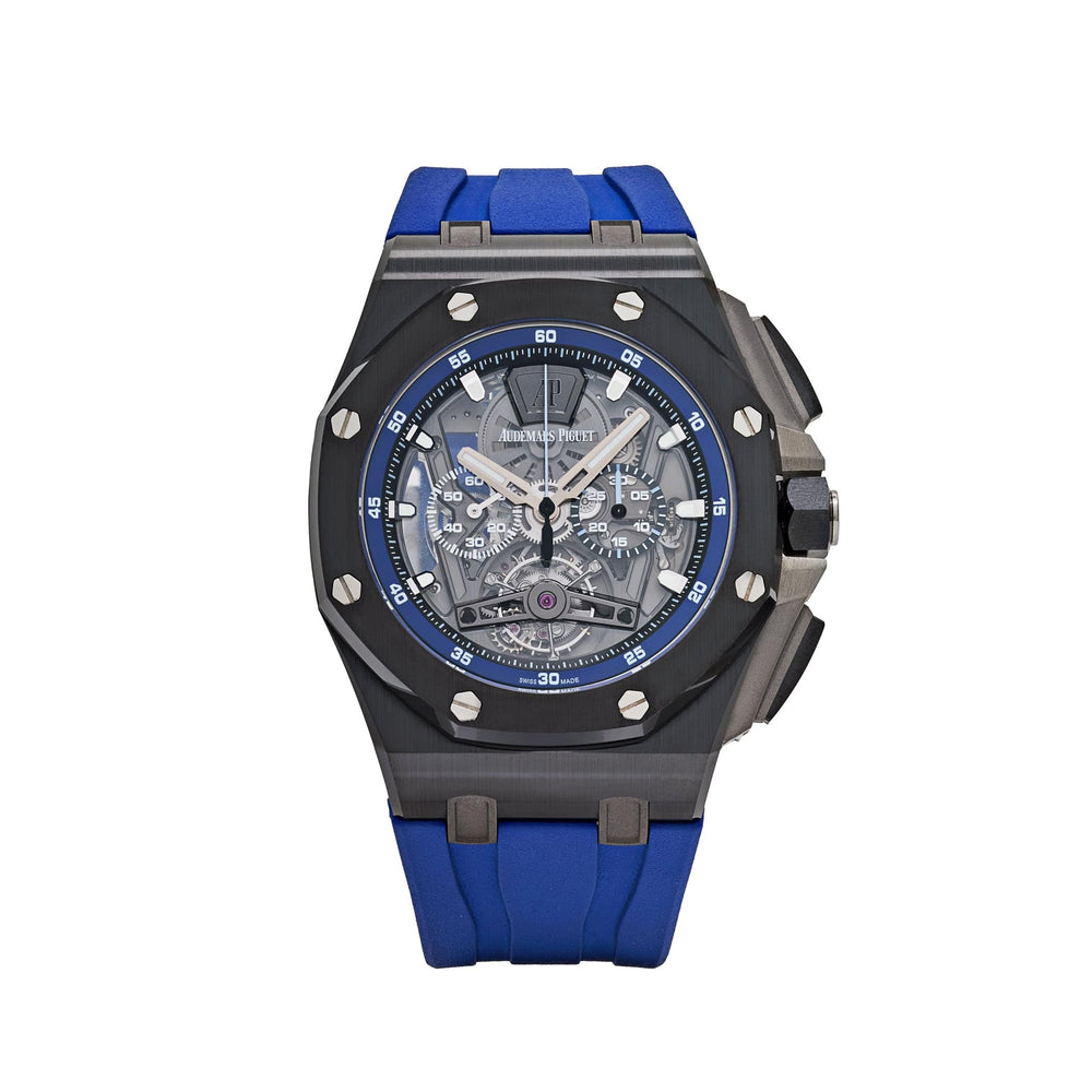 Audemars Piguet Royal Oak Offshore 26407CE.OO.A030CA.01 Tourbillon Chronograph Black Ceramic Openworked Dial (2019) - View 13