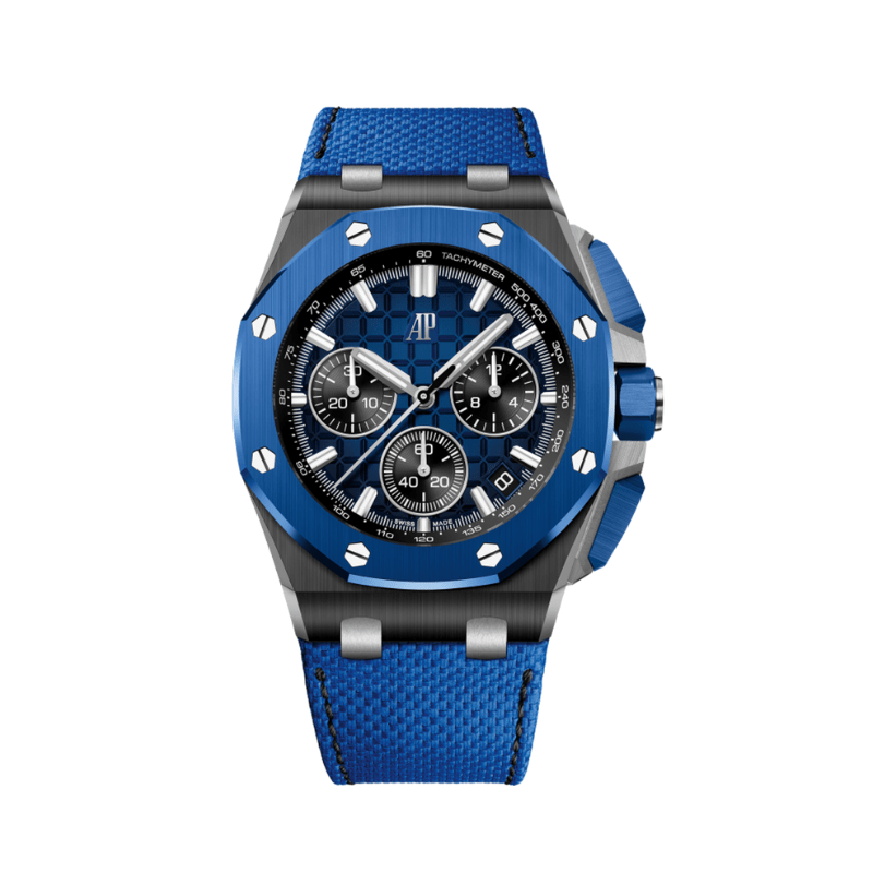 Audemars Piguet Royal Oak Offshore 26420CE.OO.A043VE.01 Selfwinding Chronograph Black/Blue Ceramic (2023) - View 13