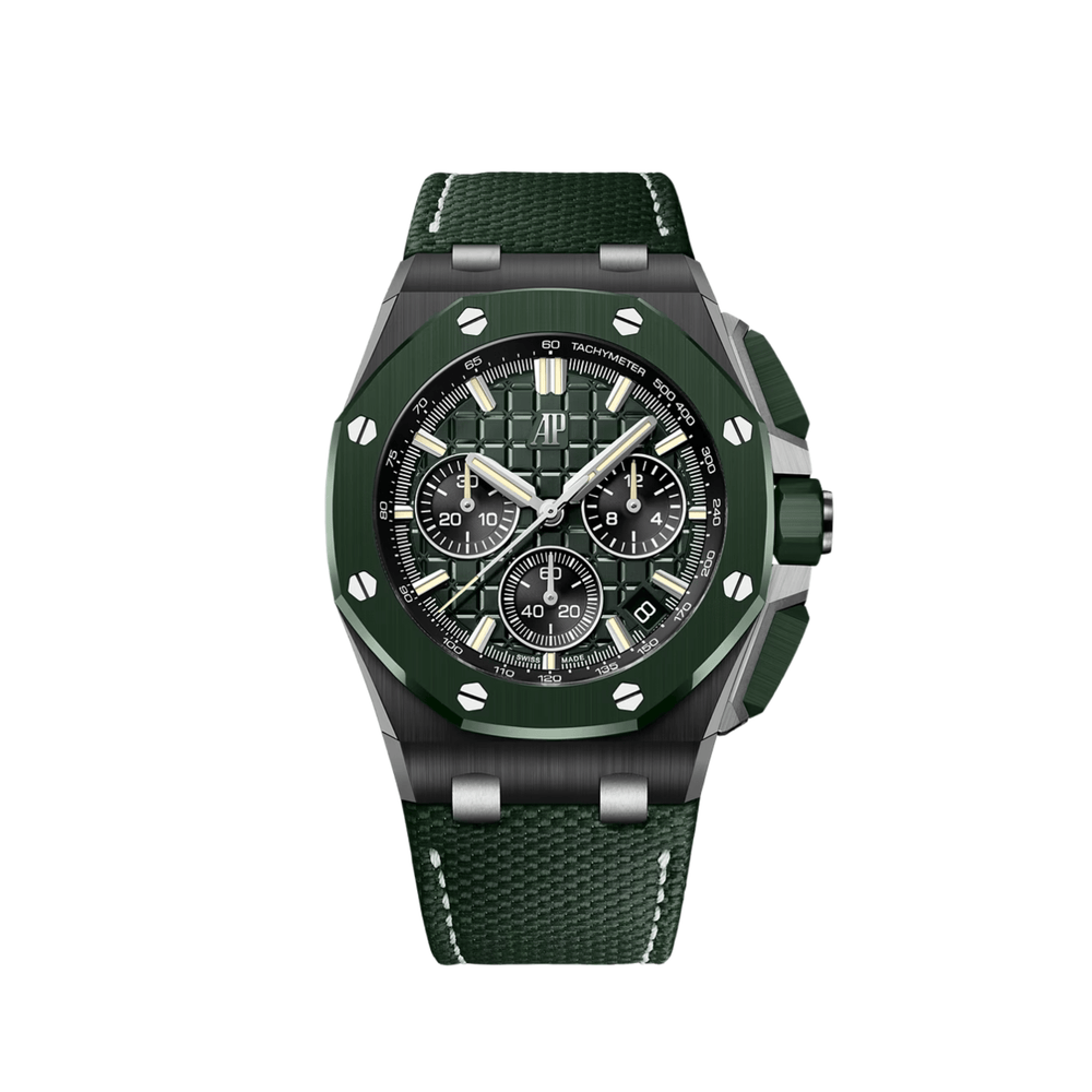 Audemars Piguet Royal Oak Offshore 26420CE.OO.A063VE.01 Selfwinding Chronograph Black and Green Ceramic (2025) - View 2