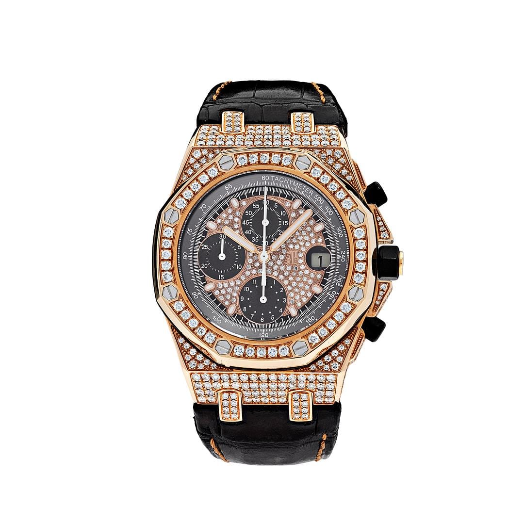 Audemars Piguet Royal Oak Offshore 26470OR.OO.A125CR.01 Chronograph Rose Gold Diamond Bezel - View 4