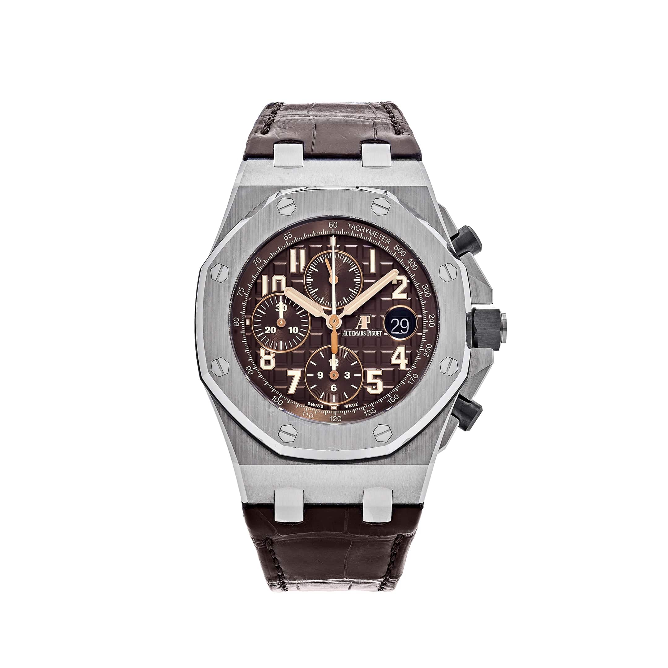 Audemars Piguet Royal Oak Offshore 26470ST.OO.A820CR.01 Chronograph Stainless Steel Brown Dial - View 8