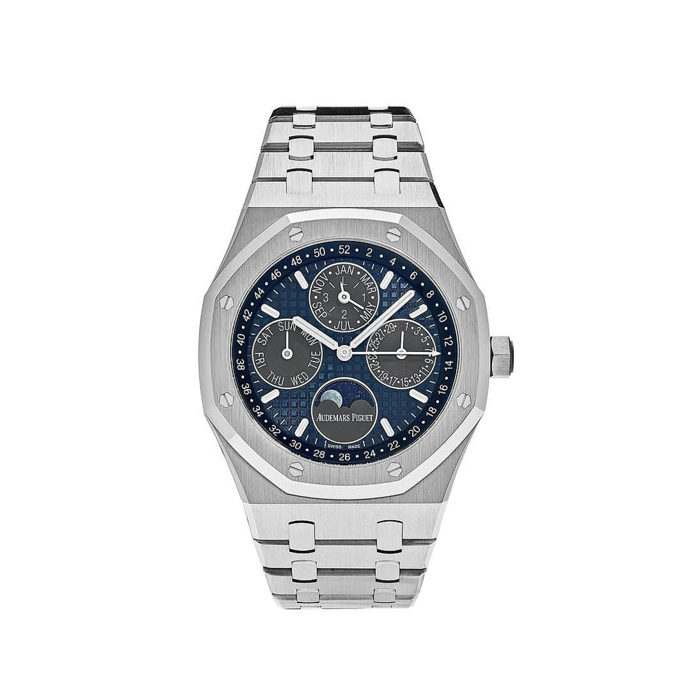 Audemars Piguet Royal Oak Perpetual Calendar 26574TI.OO.1220TI.01 Titanium Blue Dial - View 12