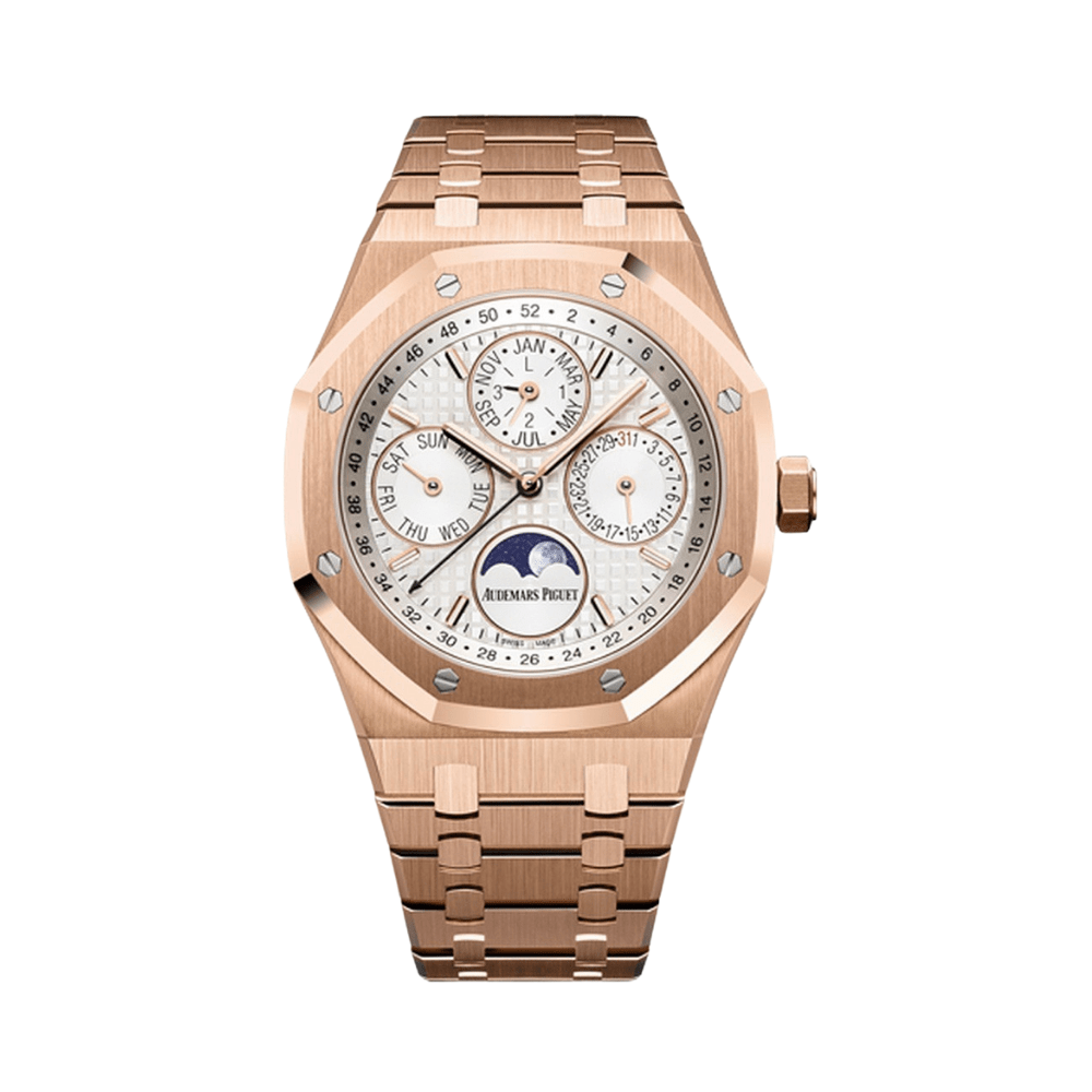 Audemars Piguet Royal Oak Perpetual Calendar 26574OR.OO.1220OR.01 Rose Gold Silver Dial - View 2