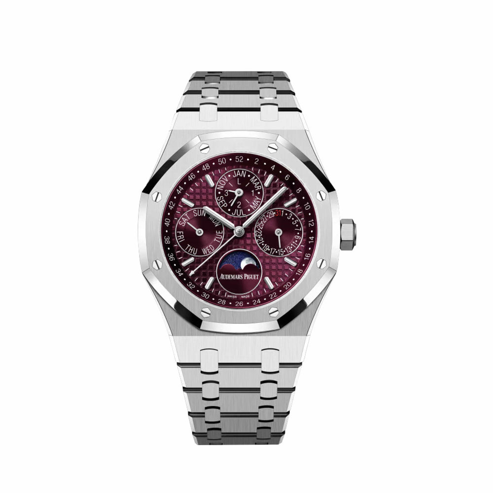 Audemars Piguet Royal Oak Perpetual Calendar 26574BC.OO.1220BC.01 'Special Edition' White Gold Burgundy Dial - View 2