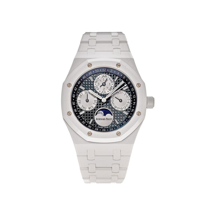 Audemars Piguet Royal Oak Perpetual Calendar 26579CB.OO.1225CB.01 White Ceramic Blue Dial (2022) - View 10