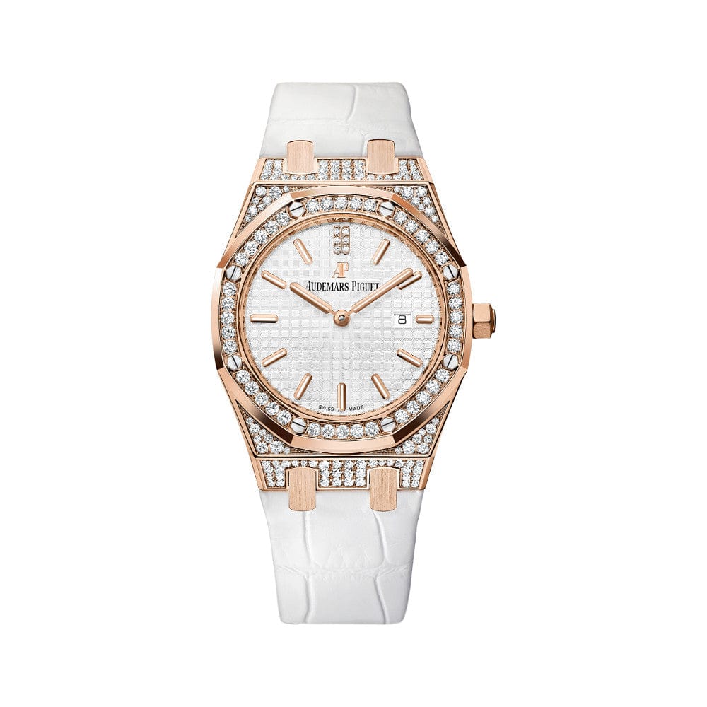 Audemars Piguet Royal Oak Quartz 67652OR.ZZ.D011CR.01 'Ladies' Rose Gold Diamond Bezel - View 2