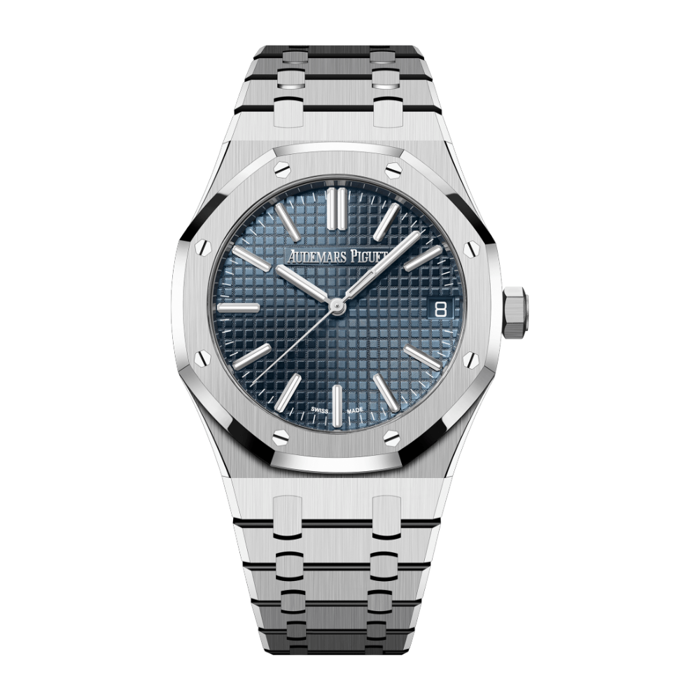 Audemars Piguet Royal Oak Selfwinding 15510ST.OO.1320ST.01 """"50th Anniversary"""" 41mm Steel Blue Dial - View 2