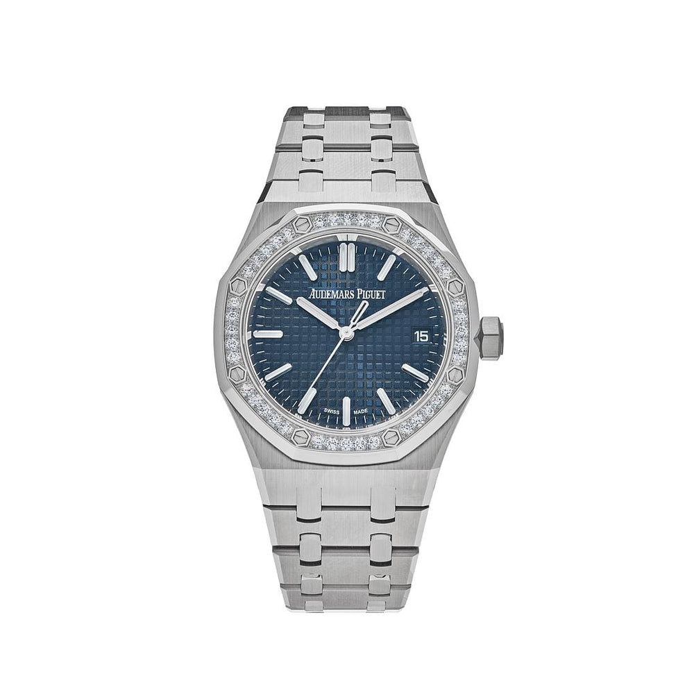 Audemars Piguet Royal Oak Selfwinding 15551ST.ZZ.1356ST.02 """"50th Anniversary"""" Blue Dial Diamond Bezel - View 6