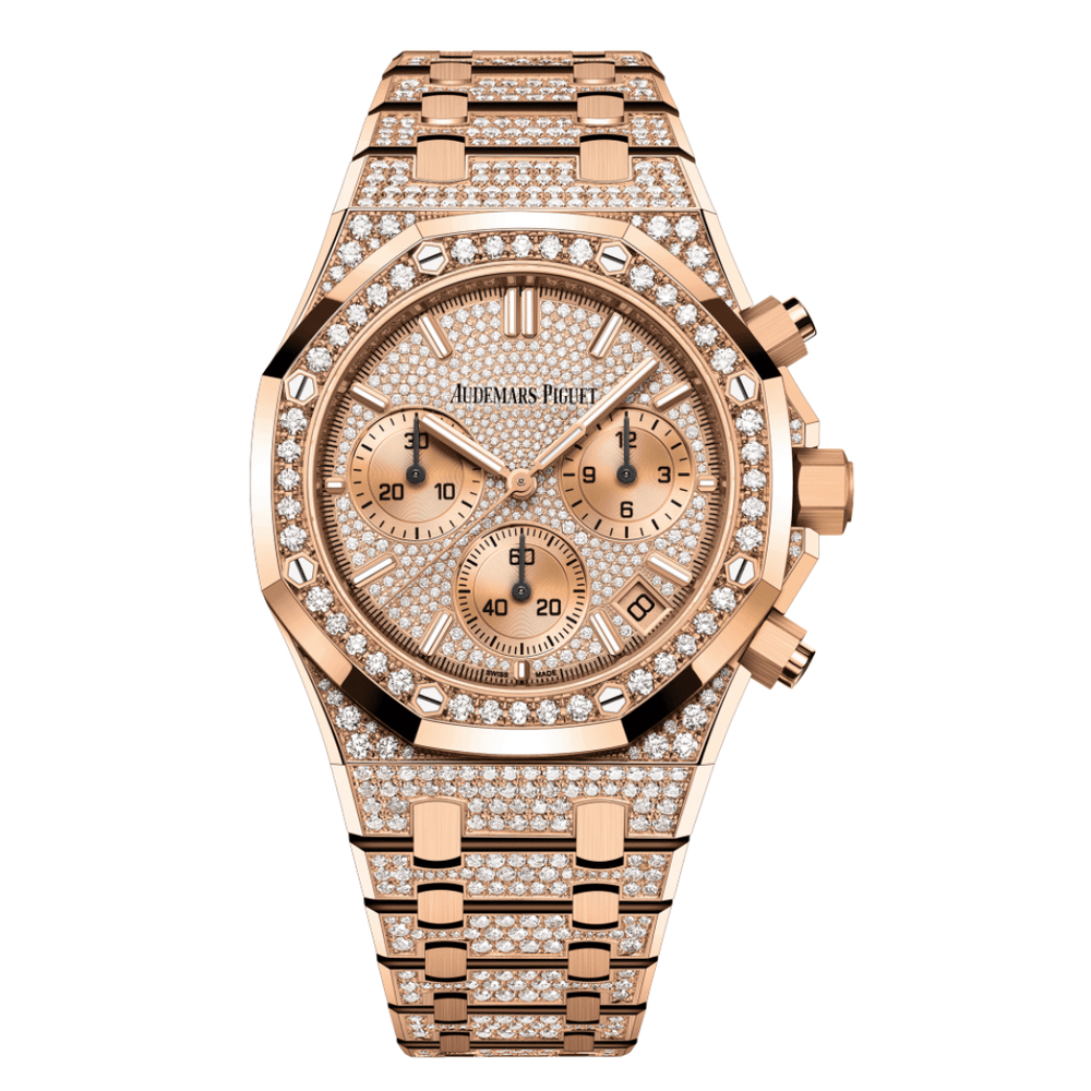 Audemars Piguet Royal Oak Selfwinding Chronograph Rose Gold Diamond Set 26242OR.ZZ.1322OR.02 - View 2