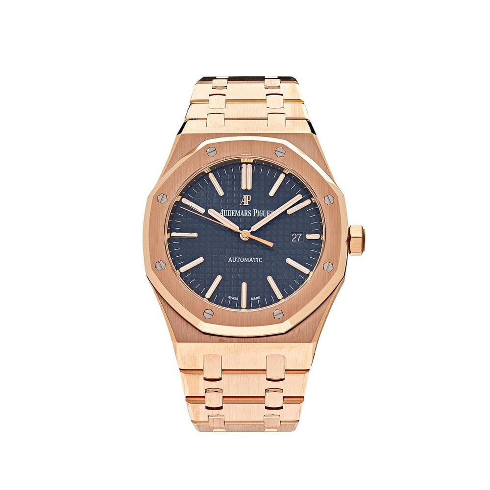 Audemars Piguet Royal Oak Selfwinding Rose Gold Blue Dial 15400OR.OO.1220OR.03 - View 4