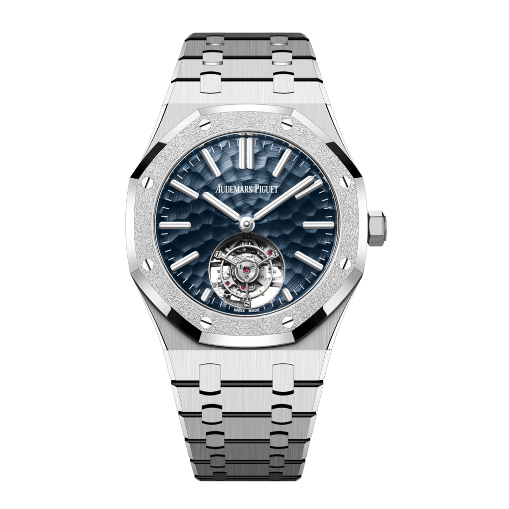 Audemars Piguet Royal Oak Selfwinding Tourbillon White Gold Blue Dial 26730BC.GG.1320BC.01 - View 2