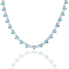 Collar de tenis de diamantes azules