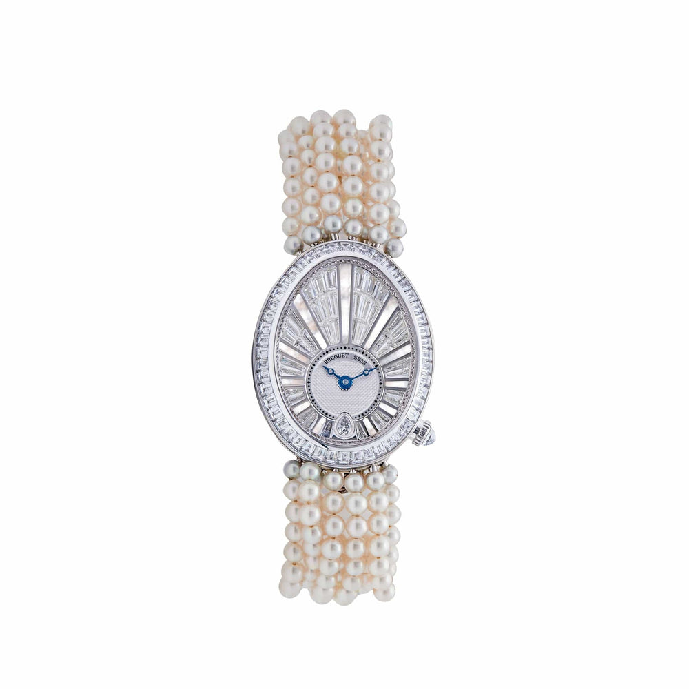 Breguet Reine de Naples 8939BB White Gold Baguette Diamonds Pearl Bracelet - View 2