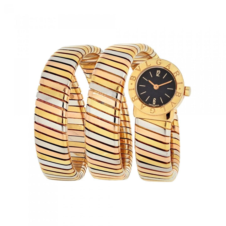 BVLGARI Tubogas BB191T 3 filas tricolor cuarzo
