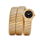 BVLGARI Tubogas BB191T 3 Row Yellow Gold Quartz - View 8