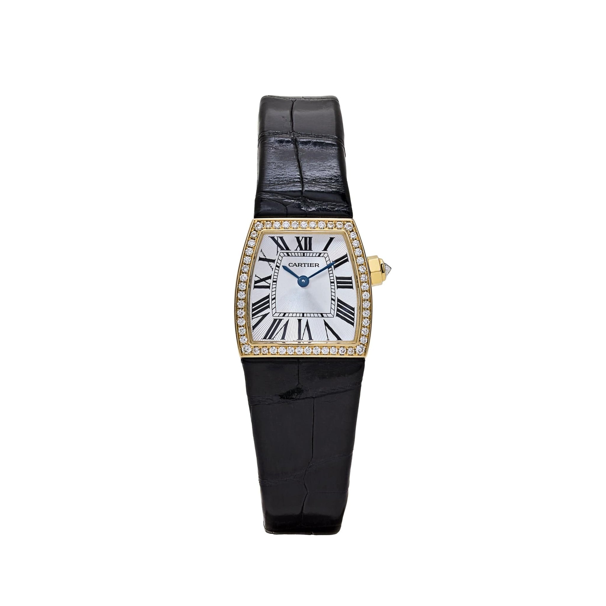 Cartier La Doña 2903 Yellow Gold Diamond Bezel Alligator - View 8