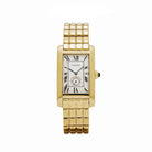 Cartier Tank Américaine W26001C9 'Ladies' Yellow Gold Ivory Dial Quartz (Vintage 1980s) - View 9